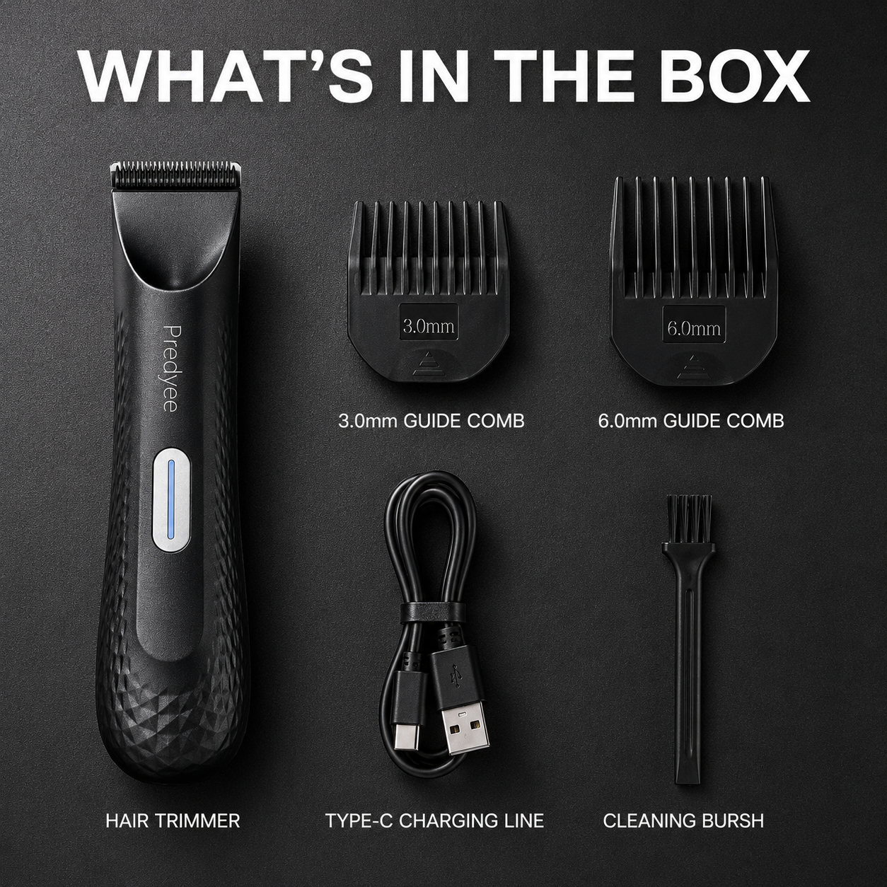 Men's Body Groomer — Waterproof Trimmer with Replaceable Ceramic Blade