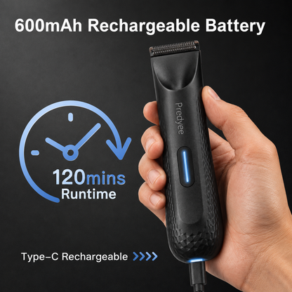 Men's Body Groomer — Waterproof Trimmer with Replaceable Ceramic Blade