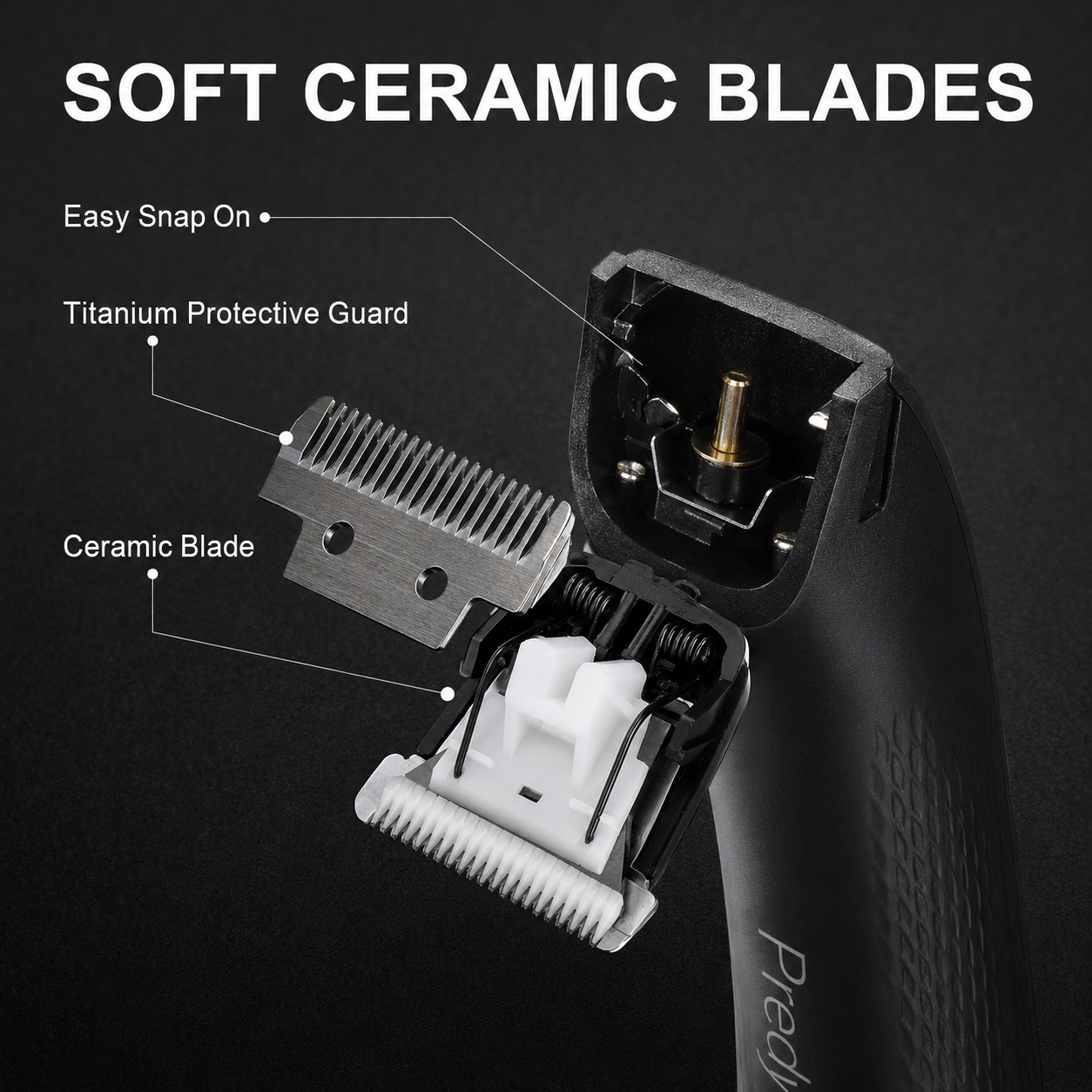 Men's Body Groomer — Waterproof Trimmer with Replaceable Ceramic Blade